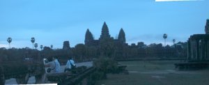 Panorama Of Angkor Wat At Sunrise