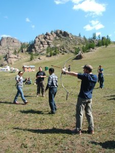 Traditional Mongolian Archery - Chris