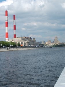Riverfront Building With Third Stalin Tower