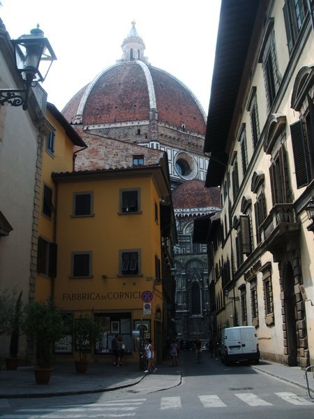 Cathedral Of Santa Maria Del Fiore Looming Above
