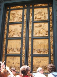 Gold Leaf Doors On Baptisrty Of San Giovanni