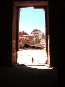Looking Out Of The Monastery