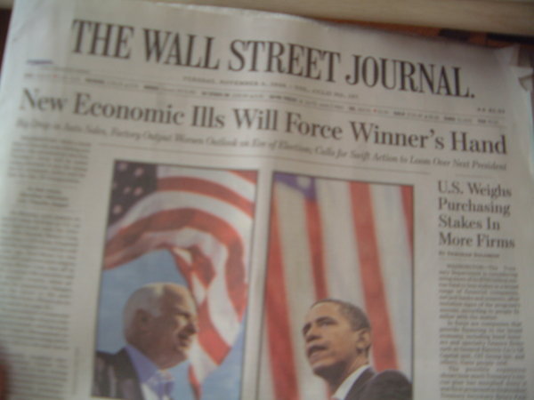 Wall Street Journal la veille de l'élection