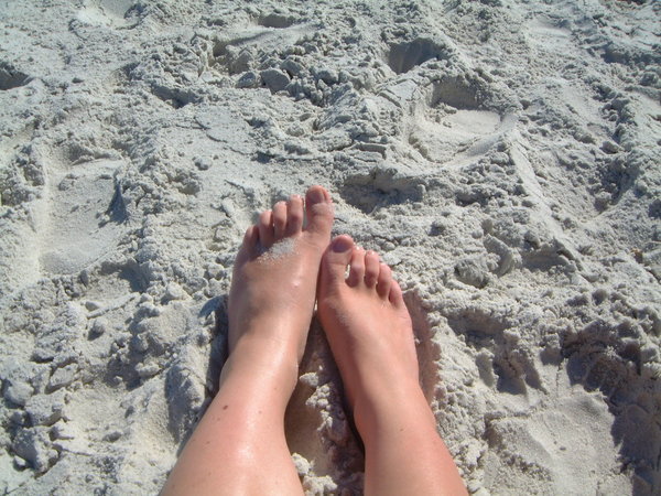les pieds dans le sable!