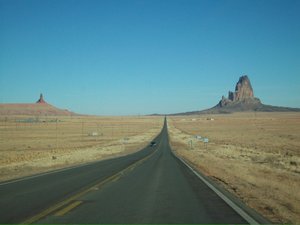 Sur la route pour Monument Valley