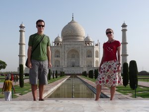 Simon and Amy at the Taj Mahal, Agra