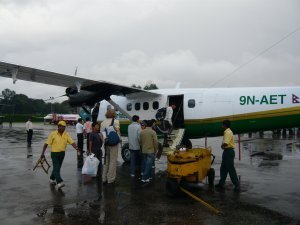 The plane which took us to Lukla. The start place for our trek