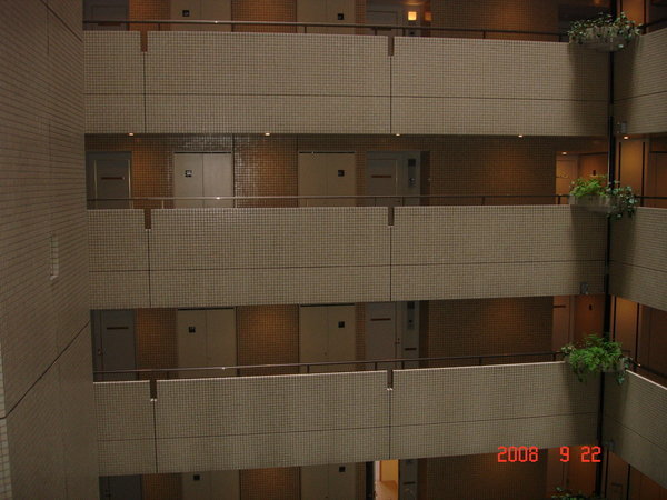 View of our apartment court yard
