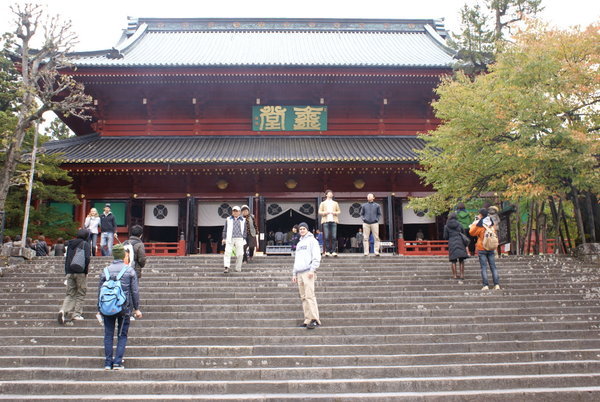 Stephen in front of Rinnoji temple