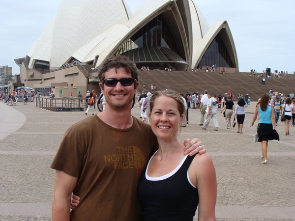 Us in front of the Sydney Opera House