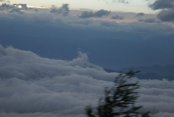 A touch of wind above the clouds