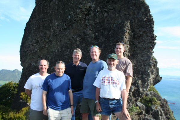 Terry, Dave, Jeff, Paul, Dave, and Kris made it to the summit of Mt. Mania