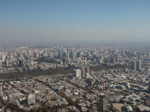 View over Santiago from Cerro San Cristobal
