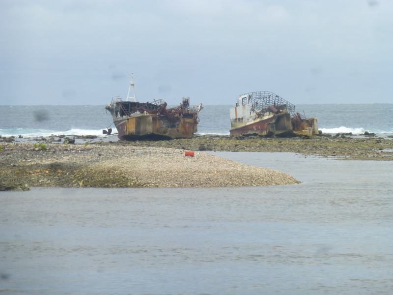Shipwrecks from the 2012 Tsunami