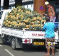 Loading Pineapples for the ferry to Moorea