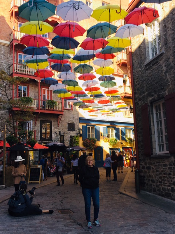 Jean umbrella street
