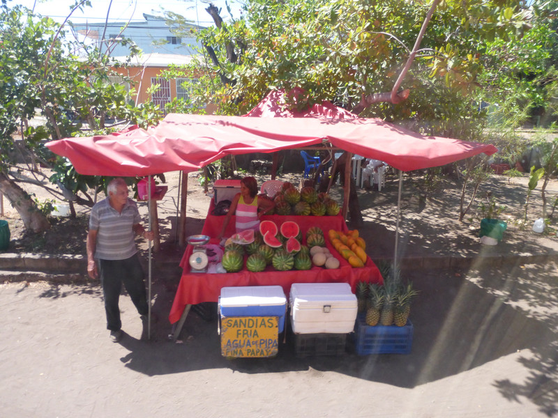 7. Fruit cart along the road