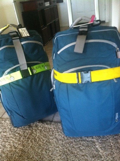 Two people, two bags