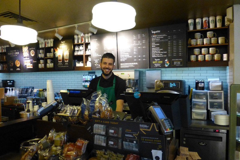 Zizou at Starbucks, Mayfair London