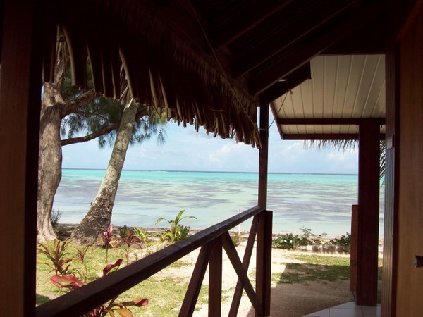 View from our room in Moorea