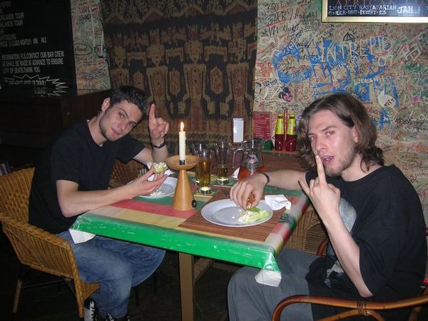 Martin and David at Reggae Bar