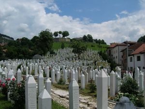 A cemetery in Sarajevo
