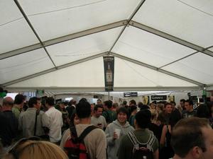 Crowd in the tent