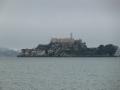 Ominously foggy Alcatraz