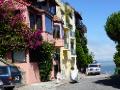 Colourful houses in North Beach, with a great view!