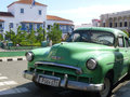 Parque Cespedes and vintage car, Santiago de Cuba