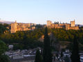View of the Alhambra and valley from the Jewish Quarter