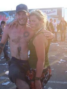 warped tour after moshing and running through mud with jayman!