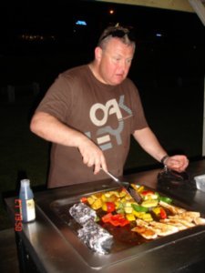 Andy Cooking Dinner