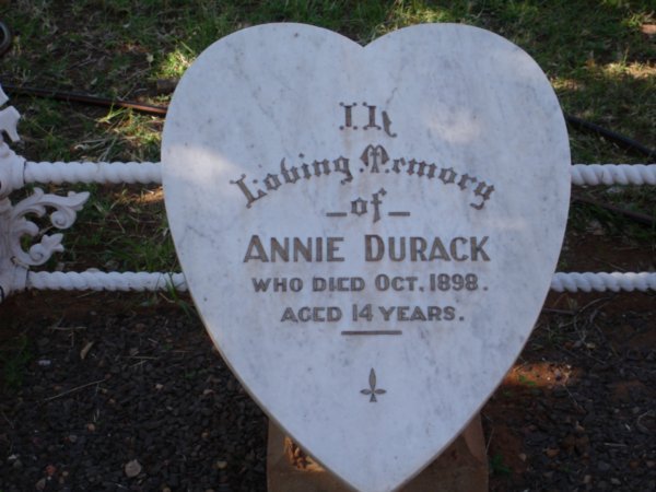 Durack Grave Stone