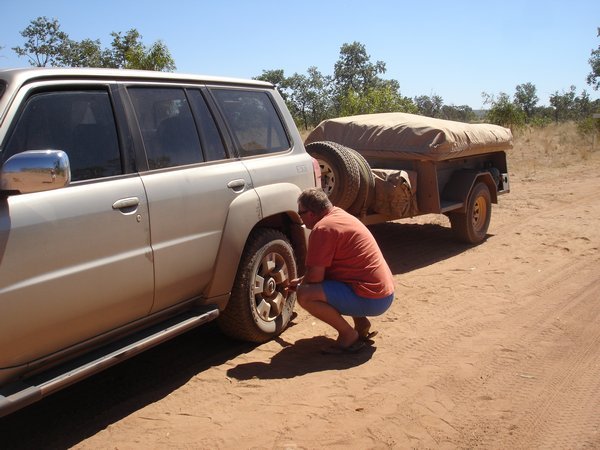 Dropping the tyre Pressure