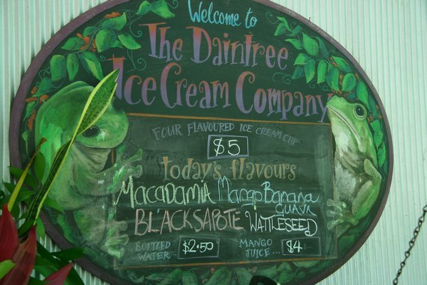 Daintree Ice Cream Selection