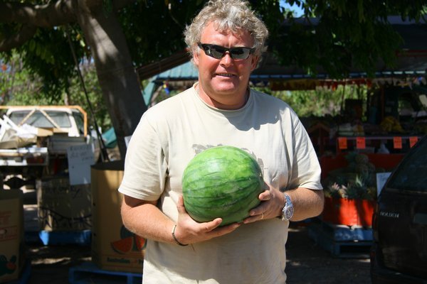 Andy with the Melon