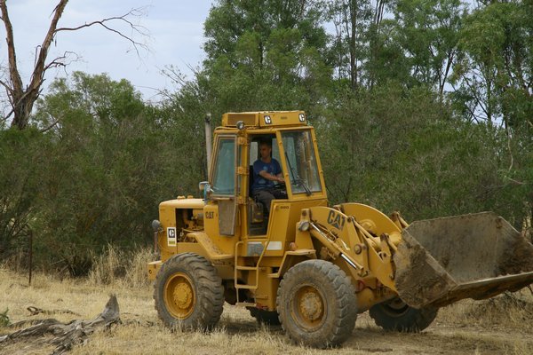 In the front end loader