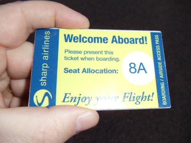 My boarding pass
