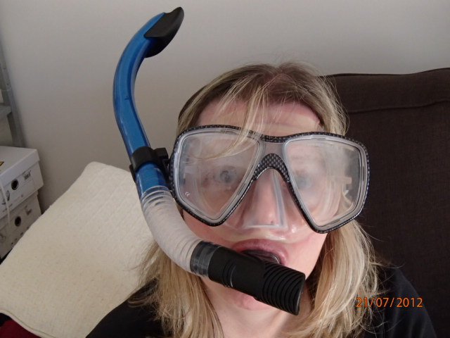 Getting the snorkel ready