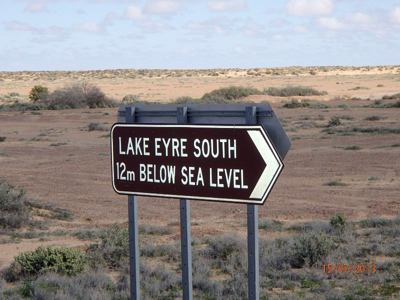 To lake Eyre