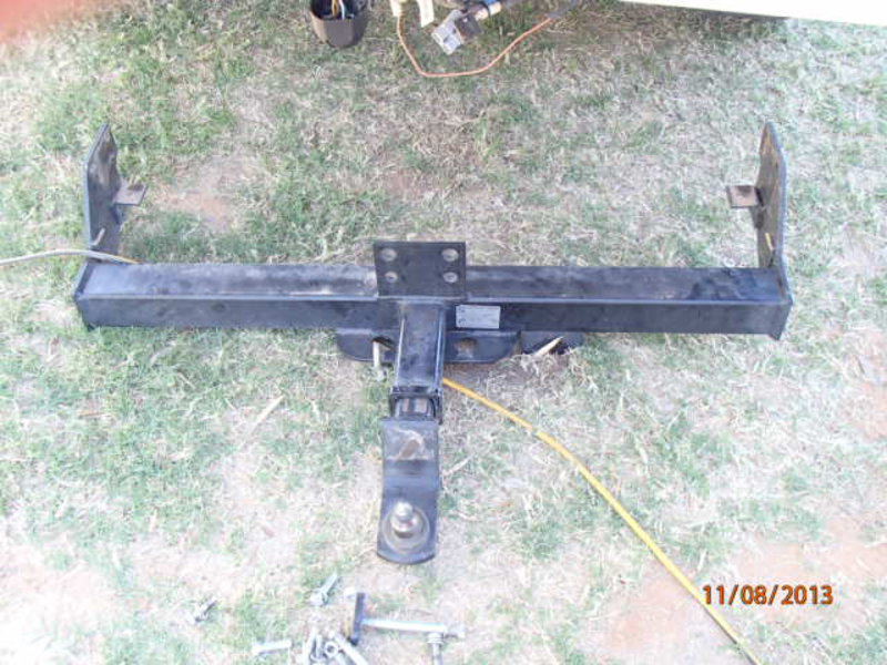 Tow Bar removed, note the position where the two tabs are missing