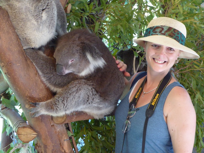 Hilary with the Koala