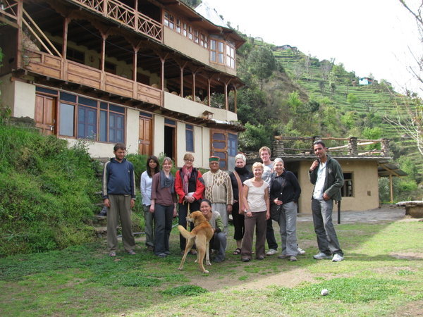 The gang at Orchard Hut