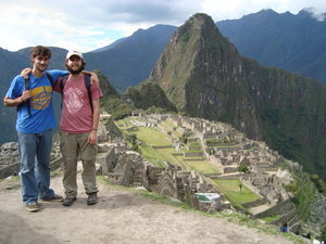 A couple of dudes at Machu Picchu