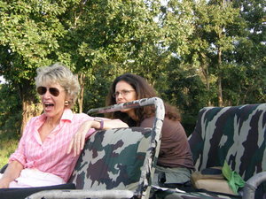 Laura and Susan on Safari