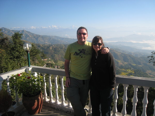 High View resort restaurant view of Himalayas