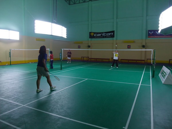 Putting my badminton skills to the test