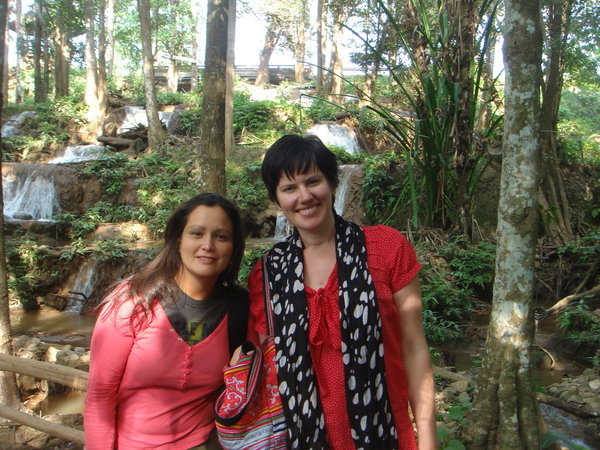 Jac and I at Nang Khruan waterfall