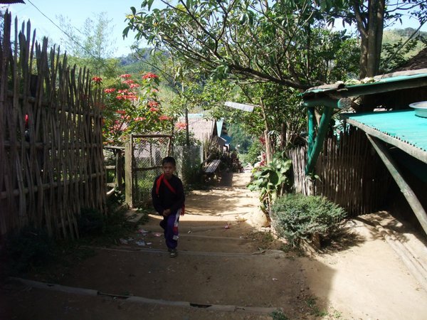 There are many laneways leading to homes in the camp